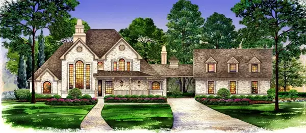 image of french country house plan 5473